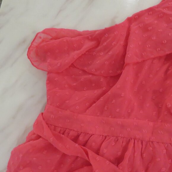 Showpo Pink One-Shoulder Ruffle Dress - Picture 7 of 13